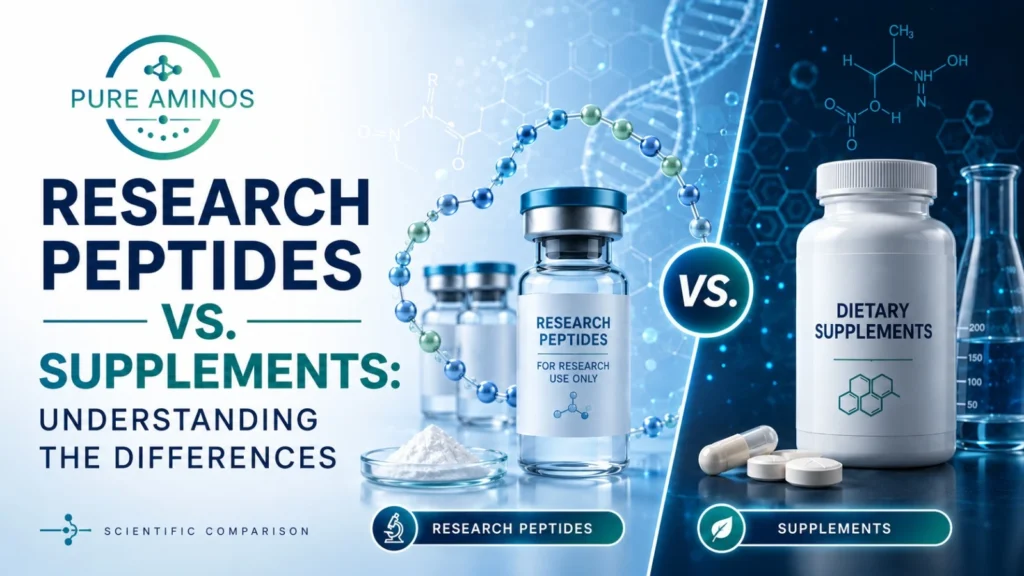 Research Peptides vs Supplements